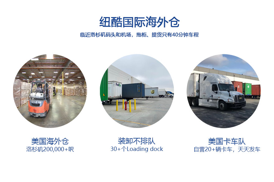 美國(guó)海外倉(cāng)到洛杉磯碼頭機(jī)場(chǎng)40分鐘車(chē)程